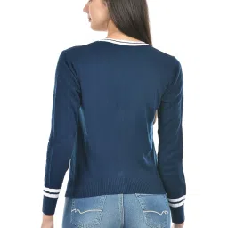 NUMERO UNO Navy Regular Fit Cardigan image 2