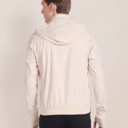 U.S. Polo Assn. Beige Regular Fit Detachable Hooded Jacket image 2