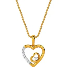 Kisna Diamond & Gold Jewellery 14k Nihira Diamond Pendant-picture-27