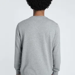 Puma Medium Grey Heather Regular Fit Logo Printed Sweatshirt image 2