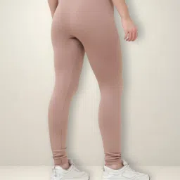 Gracit White & Beige Solid Tights (Pack of 2) image 2