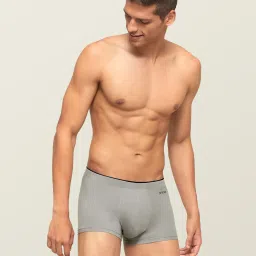 XYXX Grey & Black Mid Rise Trunks (Pack of 2) image 5