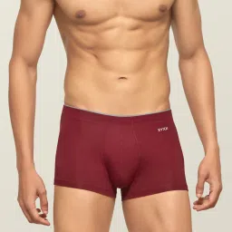 XYXX Black & Maroon Snug Fit Trunks - Pack of 2 image 2