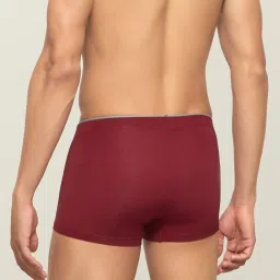XYXX Black & Maroon Snug Fit Trunks - Pack of 2 image 3