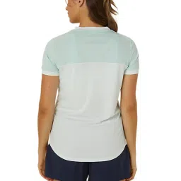Asics Blue Color-Block Sports T-Shirt image 2