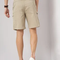 Celio Beige Loose Fit Cargo Shorts image 2