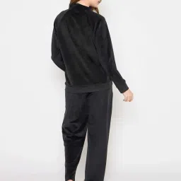 madame m secret MSECRET Black Solid Pyjama Set image 2