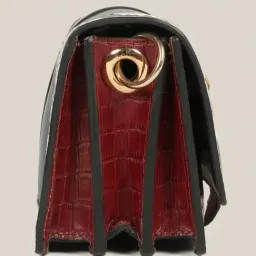 Hats Off Accessories Navy Animal Effect Small Leather Cross Body Bag image 3