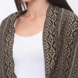 Globus Black Printed Shrug image 5