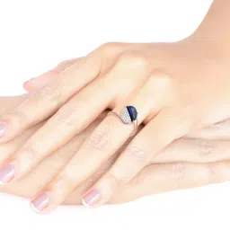 Malabar Gold and Diamonds 18k Rose Gold Diamond Cocktail Ring for Women image 2