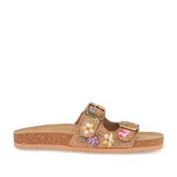 Forever Glam by Pantaloons Women's Beige Casual Sandals image 2