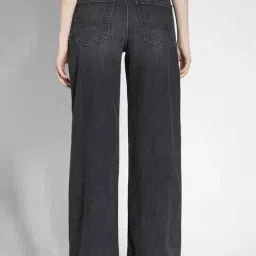 American Eagle Black Cotton Solid Jeans image 2