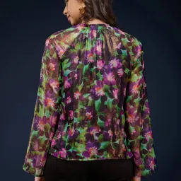Fablestreet Multicolor Floral Print Top image 2