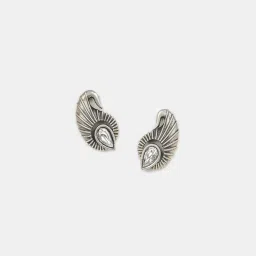 Shaya 925 Oxidized Silver Natkhat Earrings image 2