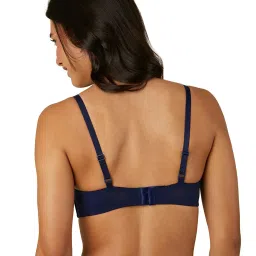 Triumph Blue Lace Non-Wired Full Coverage T-Shirt Bra image 2