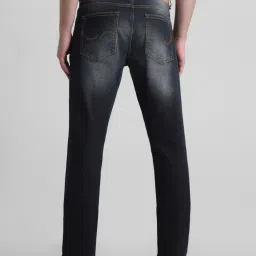 Jack & Jones Dark Blue Denim Cotton Regular Fit Jeans image 2