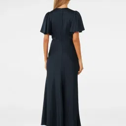 Forever New Chelsea Flutter Sleeve Satin Maxi Dress image 2