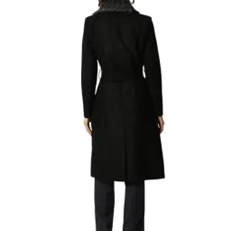 Allen Solly Black Regular fit Solid Coat image 2
