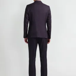 Arrow Purple Regular Fit Three Piece Suit image 2