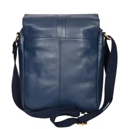 SASSORA Maya Blue Solid Medium Cross Body Bag image 2