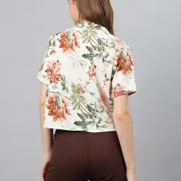 Latin Quarters Brown Polyester Regular Fit Top image 2