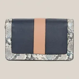 Hats Off Accessories Navy Animal Effect Small Leather Cross Body Bag image 2