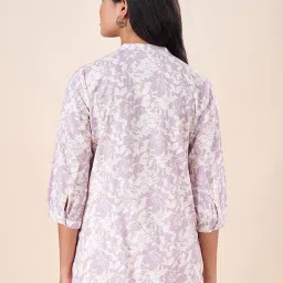 Akkriti by Pantaloons Lilac Printed Tunic image 2