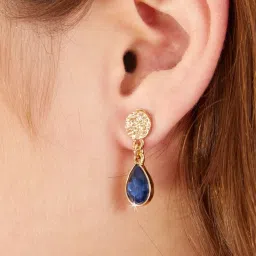 Accessorize London Stud Teardrop Dangler Earrings image 2