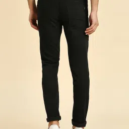 HJ HASASI Black Slim Fit Stretchable Jeans image 2