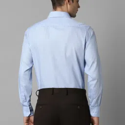 Louis Philippe Blue Cotton Regular Fit Checks Shirt image 2