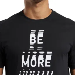 Reebok Black Round Neck Sports T-Shirt image 3