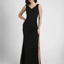 Forever 21 Black Regular Fit Maxi Dress-image-4