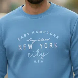 Mack Jonney Blue Regular Fit Printed Sweatshirt image 4