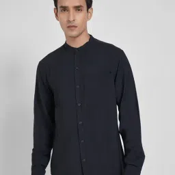 People By Pantaloons Black Slim Fit Shirt-image-68