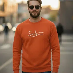 Mack Jonney Orange Regular Fit Printed Sweatshirt-picture-12