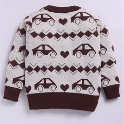 Toonyport Boys Conversational Design Full Sleeve Woollen Pullover image 3