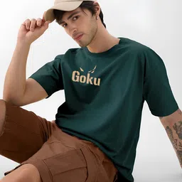 ANGERHOOD Graphic Printed Drop-Shoulder Sleeves Pure Cotton Oversized T-shirt image 4