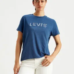 Levi's Blue Logo Print T-Shirt-picture-11