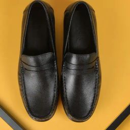 Mochi Men's Black Loafers-picture-13
