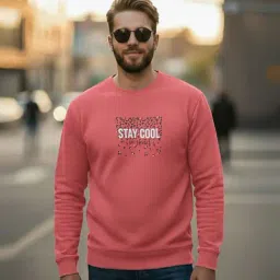 Mack Jonney Pink Regular Fit Printed Sweatshirt image 1