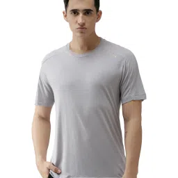 ALCIS Light Grey Round Neck Viscose T-Shirt image 1