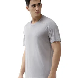 ALCIS Light Grey Round Neck Viscose T-Shirt image 3