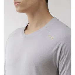 ALCIS Light Grey Round Neck Viscose T-Shirt image 4