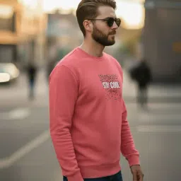 Mack Jonney Pink Regular Fit Printed Sweatshirt image 3