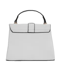 Luvoksi Grey Solid Medium Satchel Handbag image 3