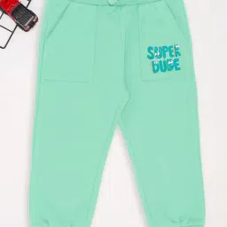 Pantaloons Baby Boys Neptune Green Printed Joggers-image-96
