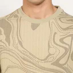7 Alt by Pantaloons Men Abstract Printed T-shirt image 2