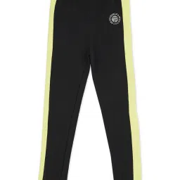 Pepe Jeans Kids Black & Green Printed Sweatpants image 1