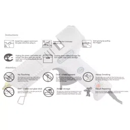 Fadman 150 W Heavy Performance Glue Gun with 5 Sticks Adjustable Temperature White 11 mm Stick Dia., FD/CR150W-/FDMAXCR-5ST image 5