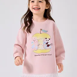 LULU & SKY Girls Graphic Printed Longline Sweatshirt-picture-22